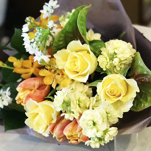 黄色の花束